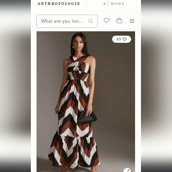 Plenty by Tracy Reese Chevron Pattern Maxi Sundress - Picture 8 of 8